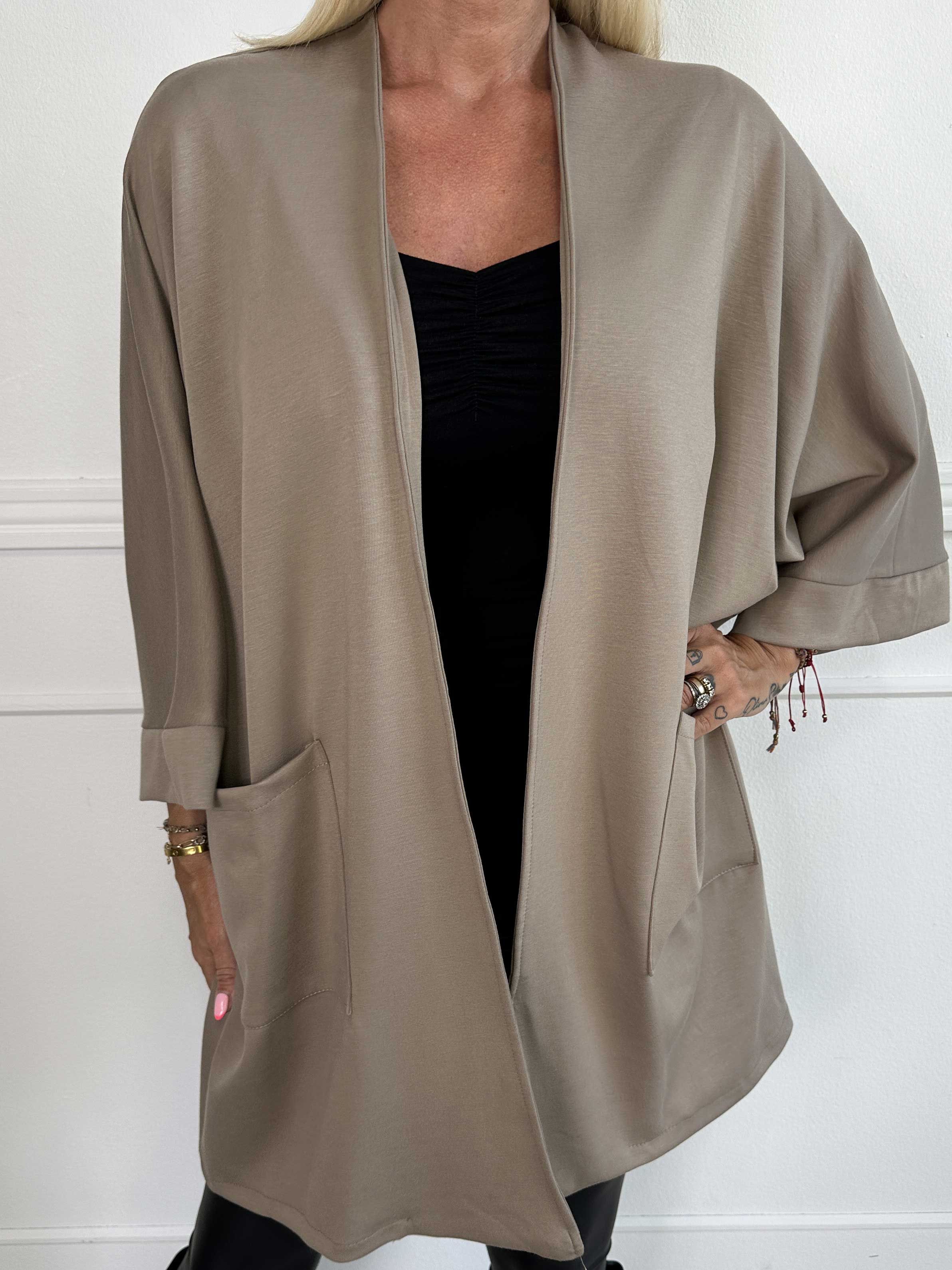 Annah Cardigan - Oversized blød cardigan med lommer